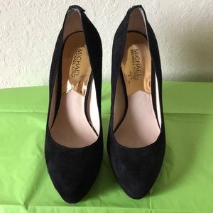 Michael Kors Black Suede Pumps